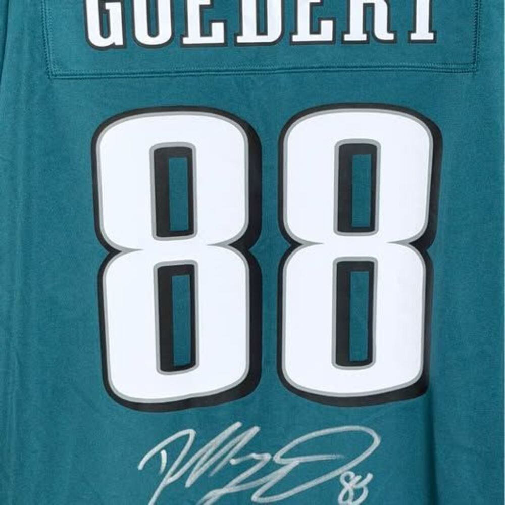 Dallas Goedert Super Bowl LIX Autographed Jersey Philadelphia Eagles Nike New